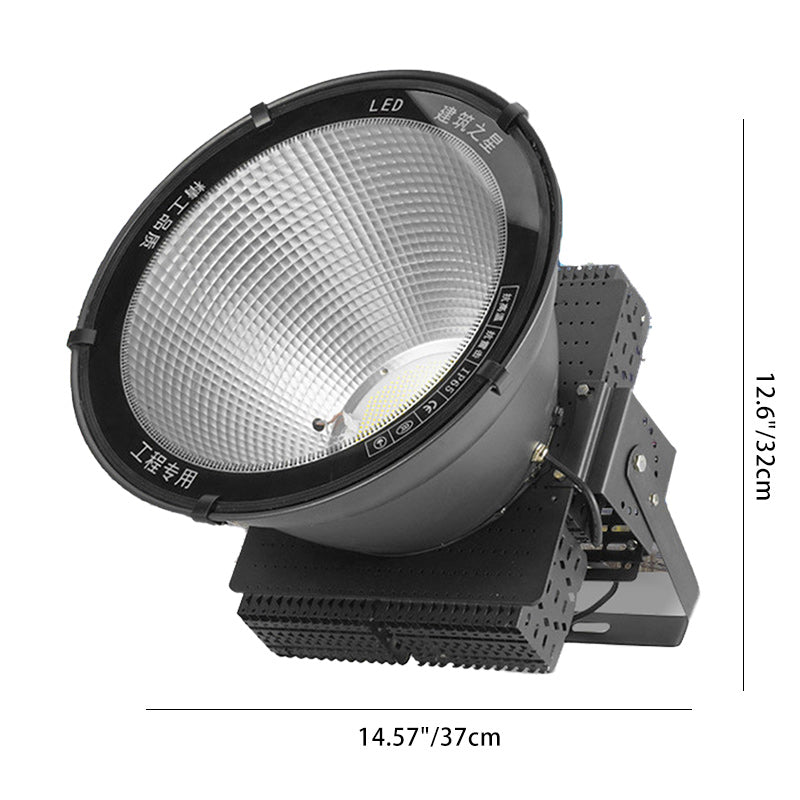 مصباح LED دائري دوار عالي الطاقة من الألومنيوم الصناعي المعاصر المقاوم للماء للفناء الخارجي