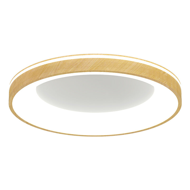 Modern Minimalist Aluminum PMMA Silica Round LED Flush Mount Ceiling Light For Bedroom