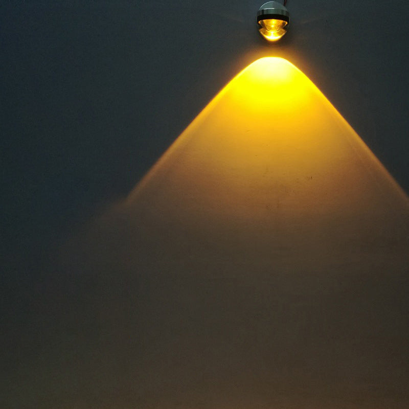 مصباح حائط LED بتصميم كرة بلورية من الألومنيوم بتصميم بسيط وعصري للممر