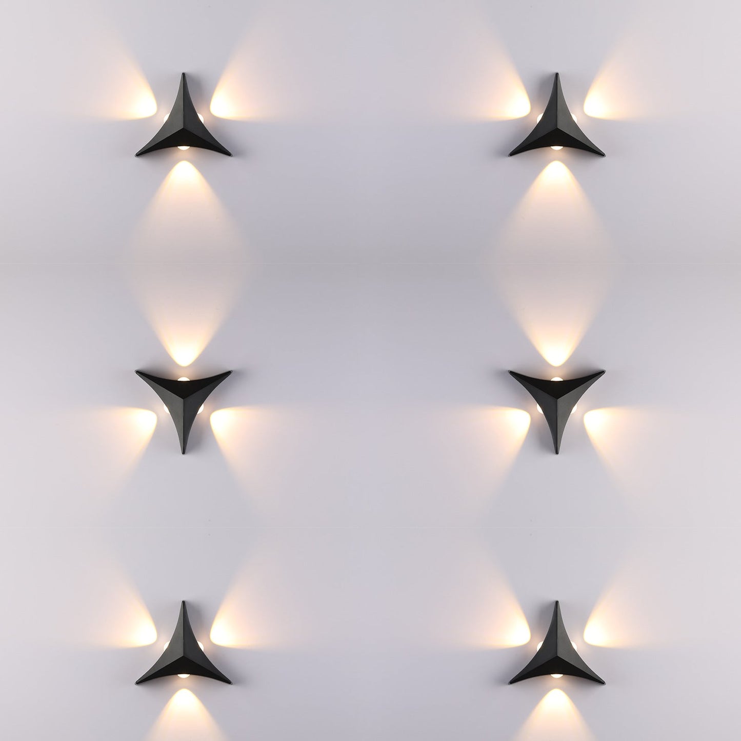 Modern Minimalist Aluminum Triangle LED Wall Sconce Lamp For Hallway