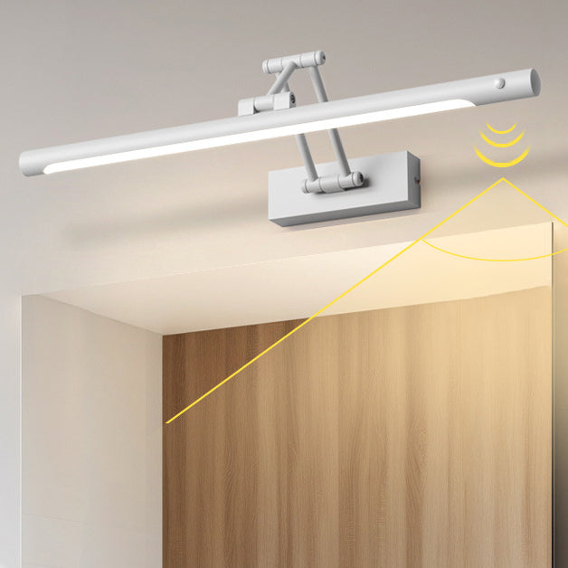 Modern Simplicity Iron PC Waterproof Motion Sensor Adjustable Strip LED Wall Sconce Lamp Vanity Light For Bathroom