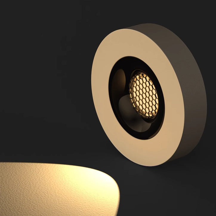 Modern Minimalist Iron Round Honeycomb Spotlight LED Flush Mount Ceiling Light For Hallway