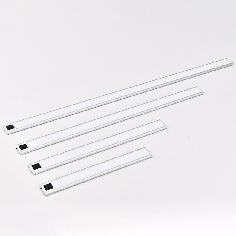 Modern Minimalist Rechargeable Aluminum Acrylic PC Hand Swipe Sensor Rectangular LED Wall Sconce Lamp For Study