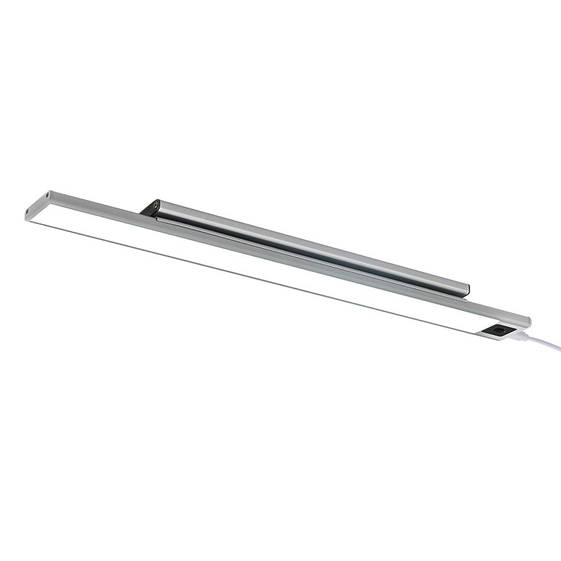 Modern Minimalist Rechargeable Aluminum Acrylic PC Hand Swipe Sensor Rectangular LED Wall Sconce Lamp For Study