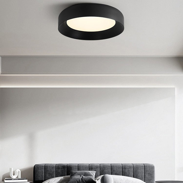 Modern Minimalist Round Iron Acrylic LED Flush Mount Ceiling Light For Bedroom