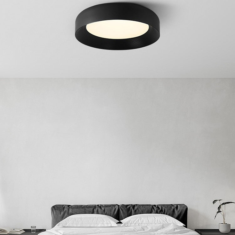 Modern Minimalist Round Iron Acrylic LED Flush Mount Ceiling Light For Bedroom