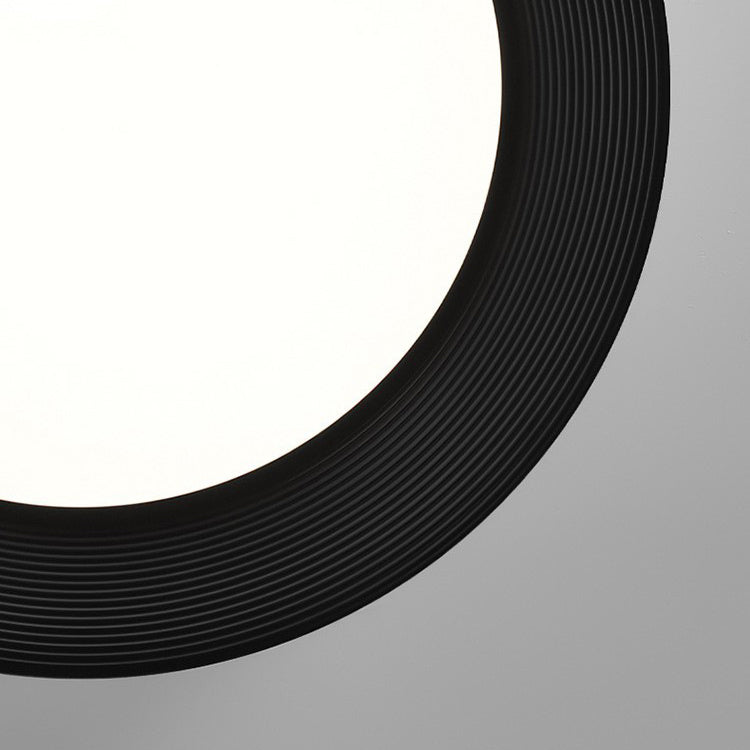 Modern Minimalist Round Iron Acrylic LED Flush Mount Ceiling Light For Bedroom