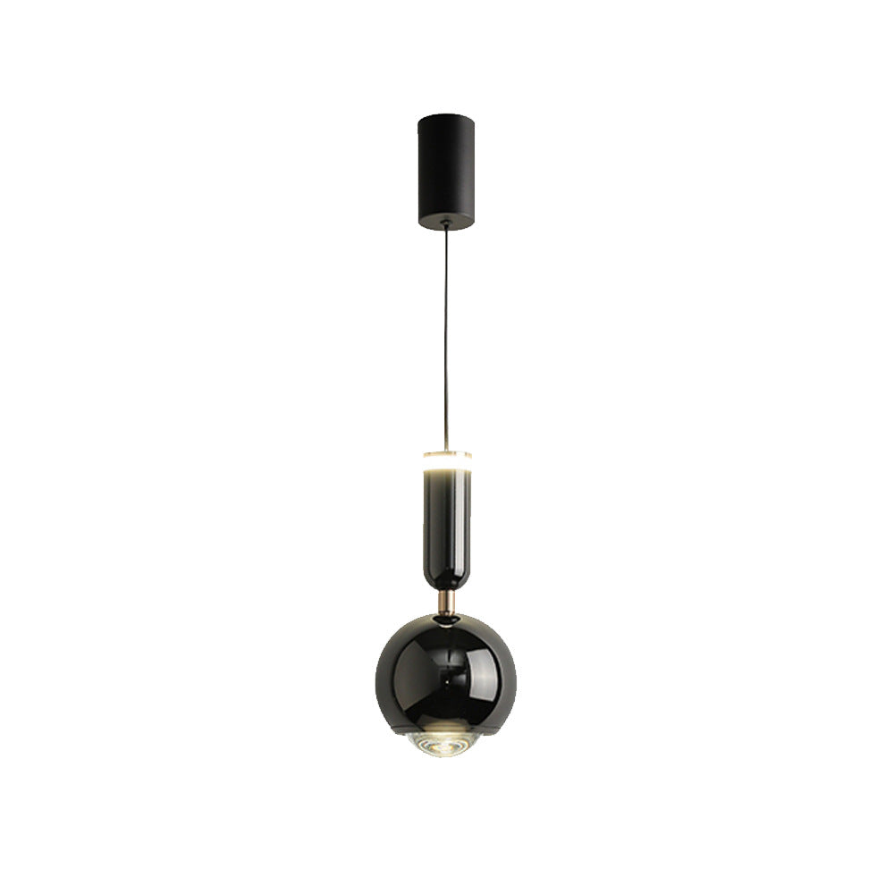 Contemporary Nordic Iron Aluminum Acrylic Liftable Lollipop LED Pendant Light For Bedside