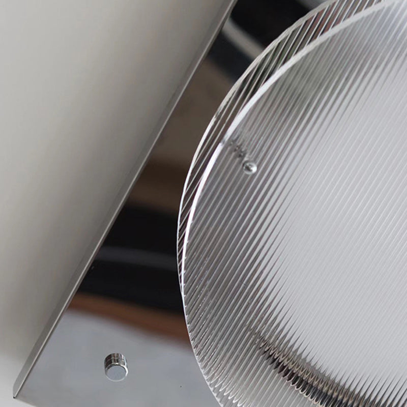 Traditional Vintage Square Hardware Acrylic LED Flush Mount Ceiling Light For Bedroom