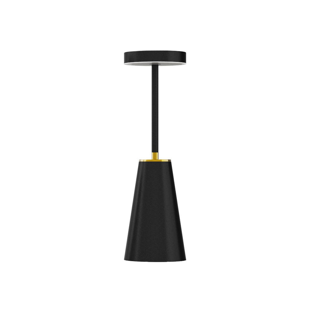 Modern Simplicity Waterproof Iron PC Wireless Charging Round Column LED Table Lamp For Bedside