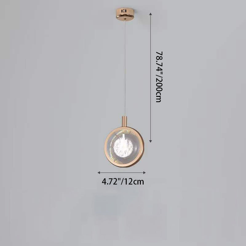 مصباح LED دائري فاخر من الألومنيوم الكريستالي على شكل قنديل البحر على شكل غزال معلق بجانب السرير
