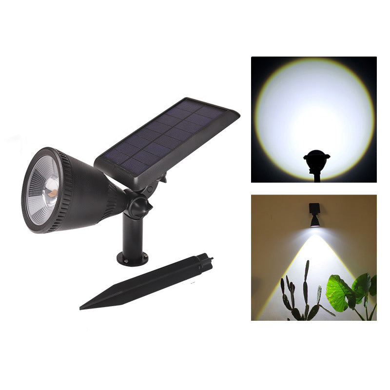Modern Simplicity Solar Waterproof Horn Spotlight ABS PC LED Wall Sconce Lamp For Outdoor Patio