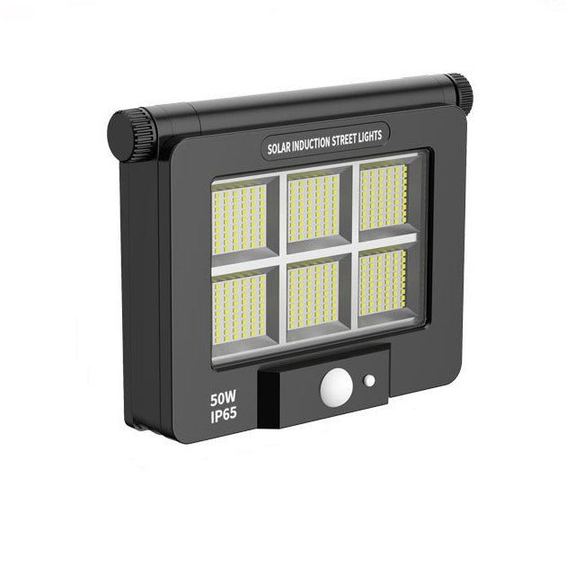 Modern Simplicity Solar Waterproof Human Sensor Foldable ABS PC Rectangular LED Wall Sconce Lamp For Outdoor Patio