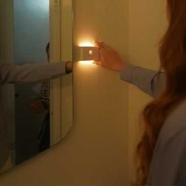Modern Minimalist Rechargeable ABS Rectangular Human Sensor Magnetic LED Wall Sconce Lamp Night Light For Hallway