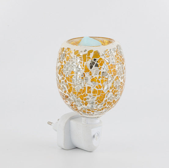 Contemporary Boho Plastic Glass Mosaic Cracked 1-Light Melting Wax Wall Sconce Lamp For Bedroom