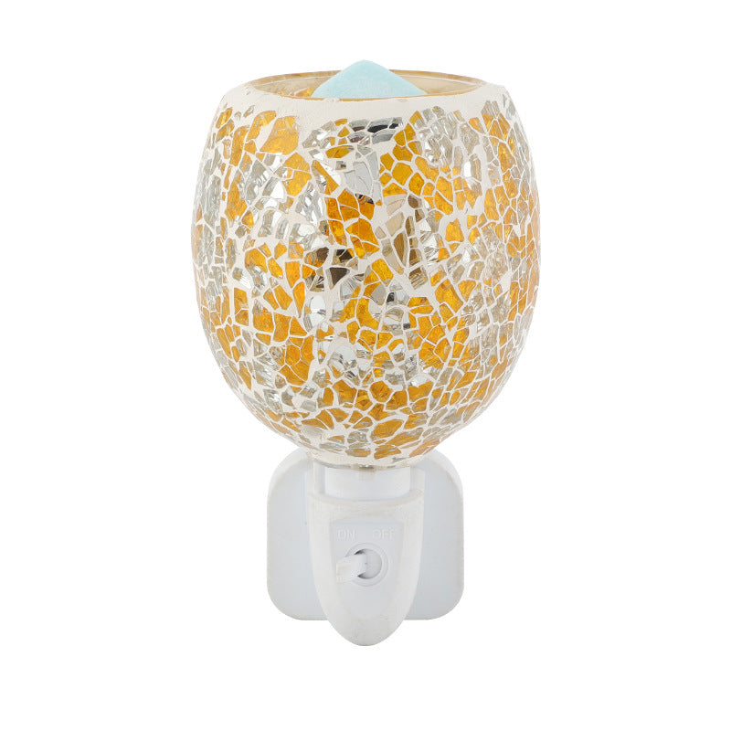 Contemporary Boho Plastic Glass Mosaic Cracked 1-Light Melting Wax Wall Sconce Lamp For Bedroom