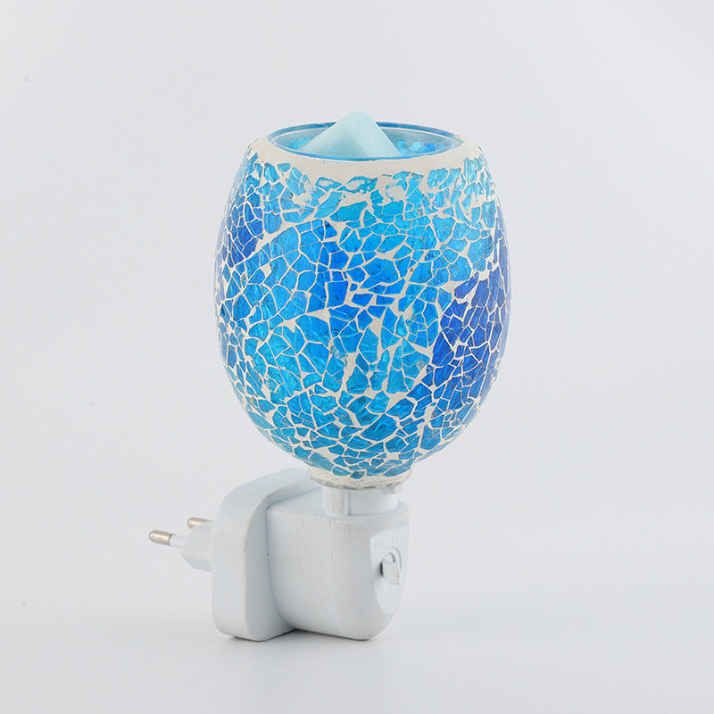 Contemporary Boho Plastic Glass Mosaic Cracked 1-Light Melting Wax Wall Sconce Lamp For Bedroom