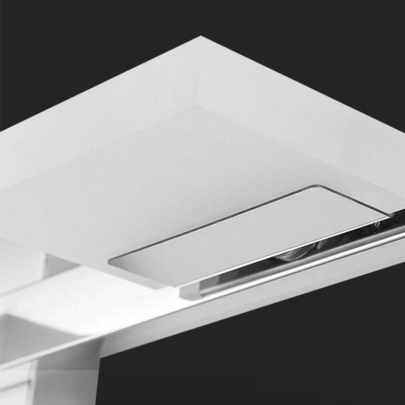 مصباح حائط LED مربع الشكل مصنوع من الفولاذ المقاوم للصدأ والأكريليك بتصميم بسيط وعصري لإضاءة الحمام