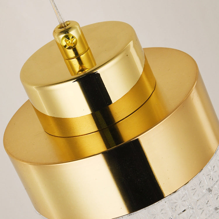 Modern Luxury Hardware Aluminum Acrylic Drop Torch LED Pendant Light For Bedside