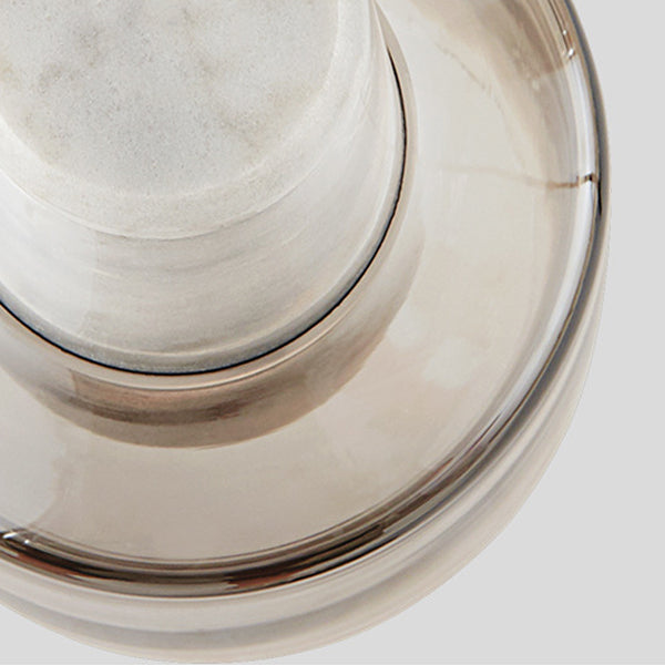 Contemporary Nordic Marble Glass Column 1-Light Pendant Light For Bedside