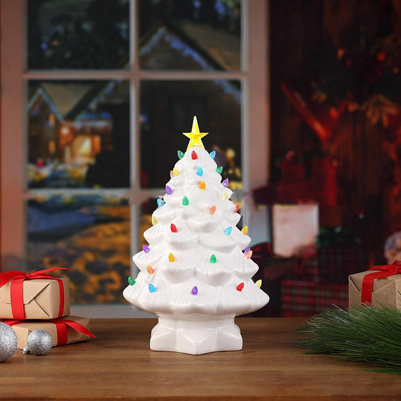 モダンアールデコ調樹脂製クリスマスツリーソケットデコレーションLED壁取り付け用燭台ランプ(寝室用)