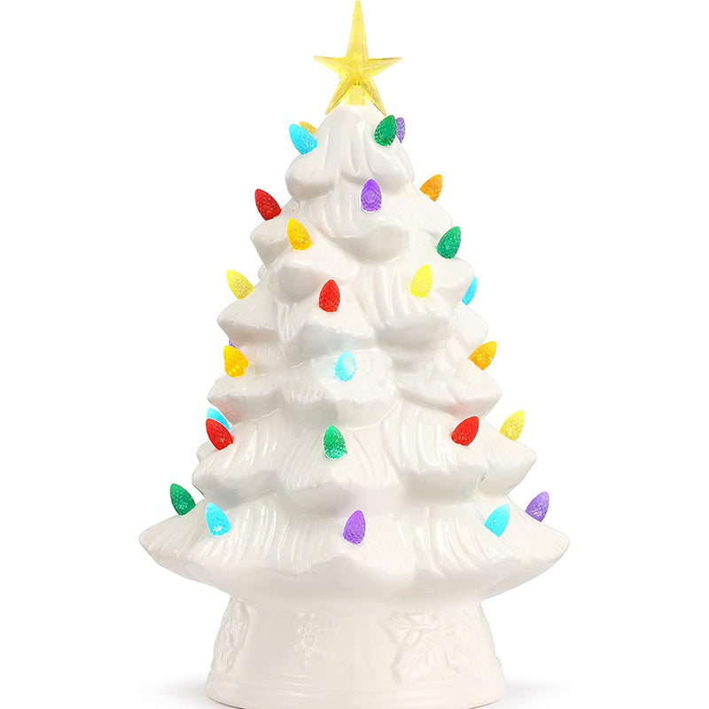 モダンアールデコ調樹脂製クリスマスツリーソケットデコレーションLED壁取り付け用燭台ランプ(寝室用)