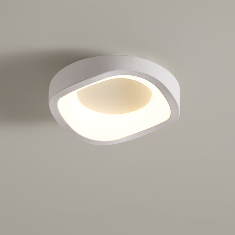 Contemporary Scandinavian Iron Acrylic Flower Round Cloud LED Flush Mount Ceiling Light For Hallway