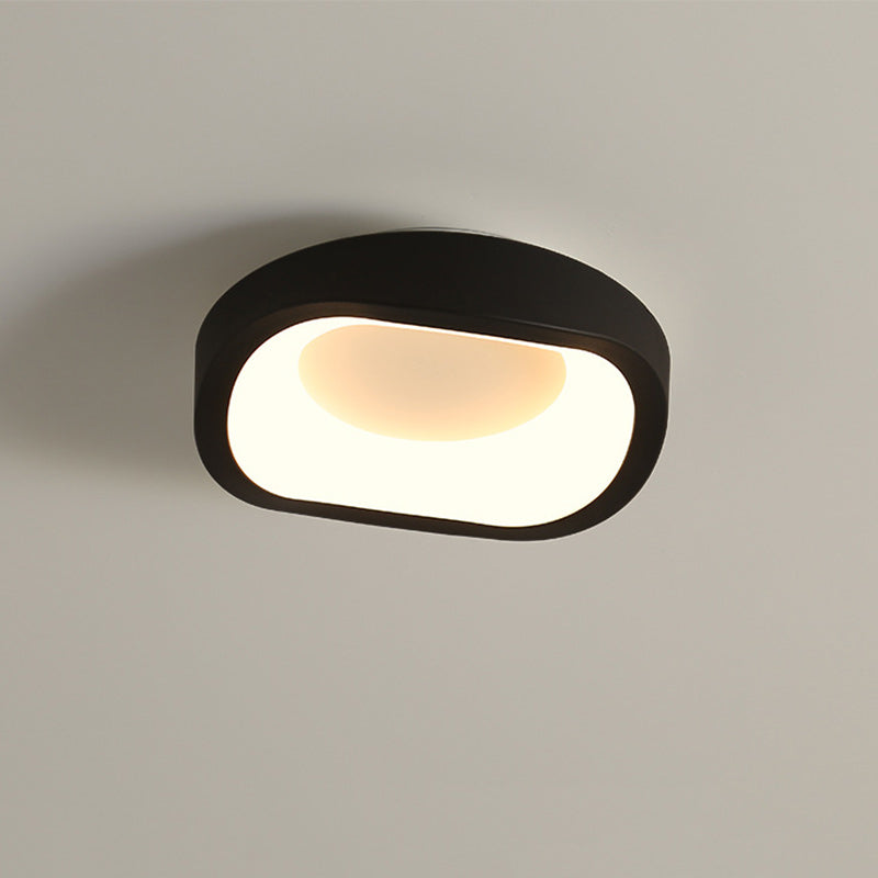 Contemporary Scandinavian Iron Acrylic Flower Round Cloud LED Flush Mount Ceiling Light For Hallway