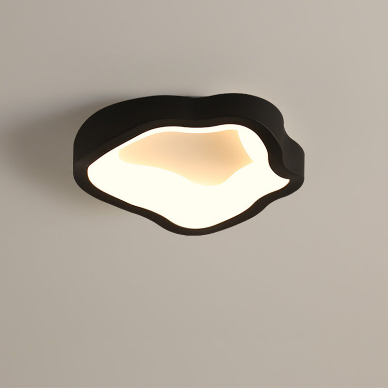 Contemporary Scandinavian Iron Acrylic Flower Round Cloud LED Flush Mount Ceiling Light For Hallway