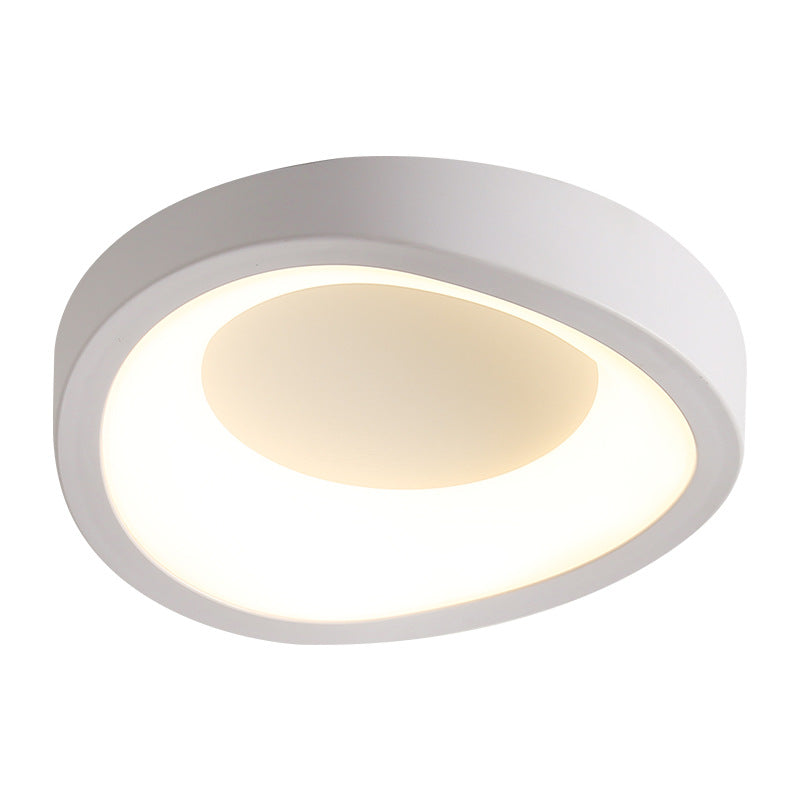 Contemporary Scandinavian Iron Acrylic Flower Round Cloud LED Flush Mount Ceiling Light For Hallway