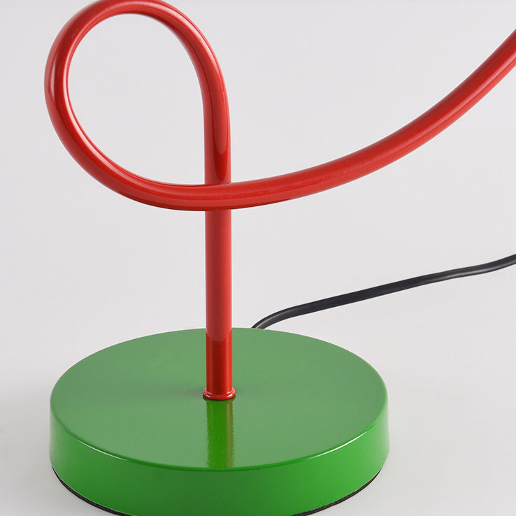 Modern Art Deco Kids Iron PLA Moon Wired 1-Light Table Lamp For Study