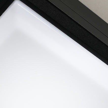 Modern Simplicity Waterproof Aluminum Acrylic Square Line LED Outdoor Flush Mount Ceiling Light For Outdoor Patio