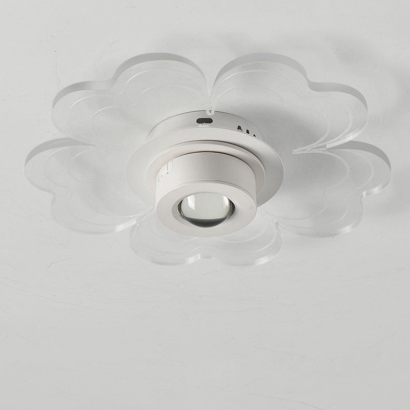 Contemporary Nordic Iron Aluminum Acrylic Flower Cloud Sunset Spotlight LED Flush Mount Ceiling Light For Hallway