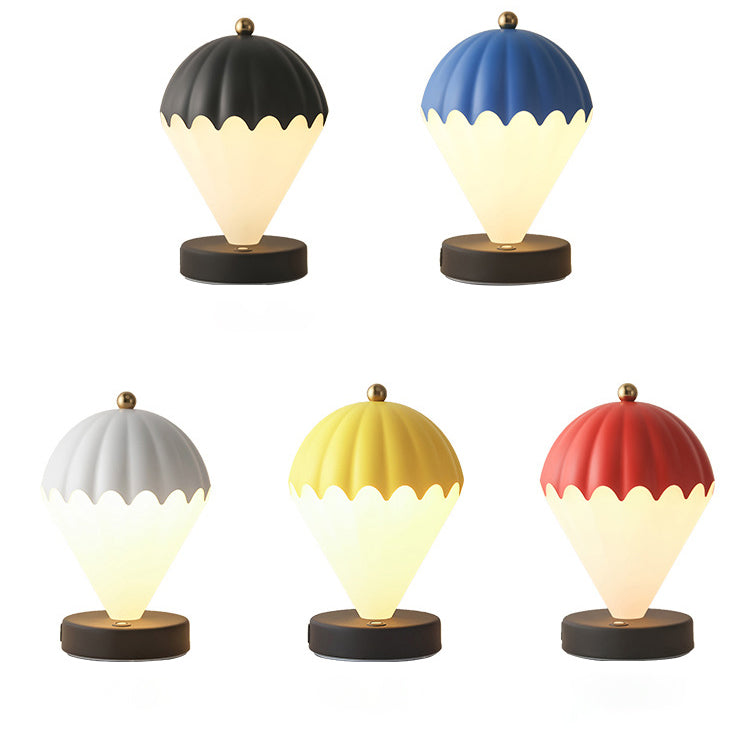 Contemporary Scandinavian Rechargeable Iron Acrylic Balloon LED Table Lamp Night Light For Bedroom