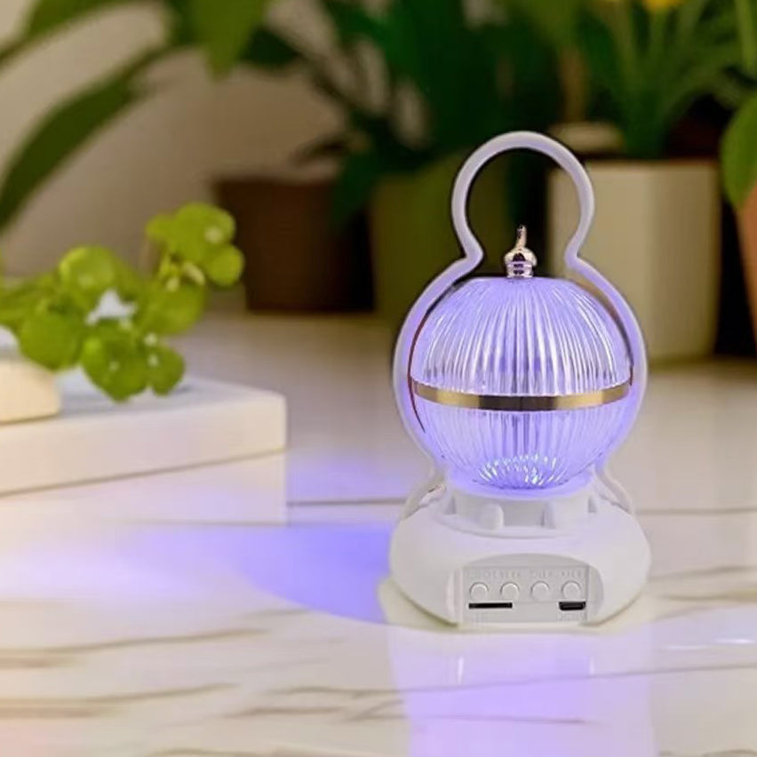 Contemporary Creative Rechargeable Bluetooth Audio Aluminum ABS PS Ball Gourd LED Table Lamp Night Light For Bedside