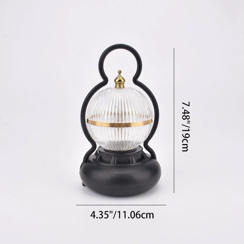 Contemporary Creative Rechargeable Bluetooth Audio Aluminum ABS PS Ball Gourd LED Table Lamp Night Light For Bedside