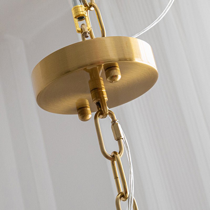Traditional French Iron Glass Pearl Leaf Multilayered 3/6/9/12/16 Light Chandeliers For Bedroom