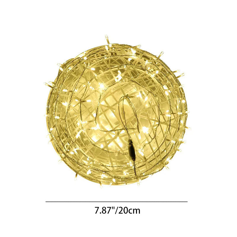 Modern Art Deco Waterproof PVC Hanging Ball Decoration LED Outdoor Pendant Light Outdoor Light For Garden