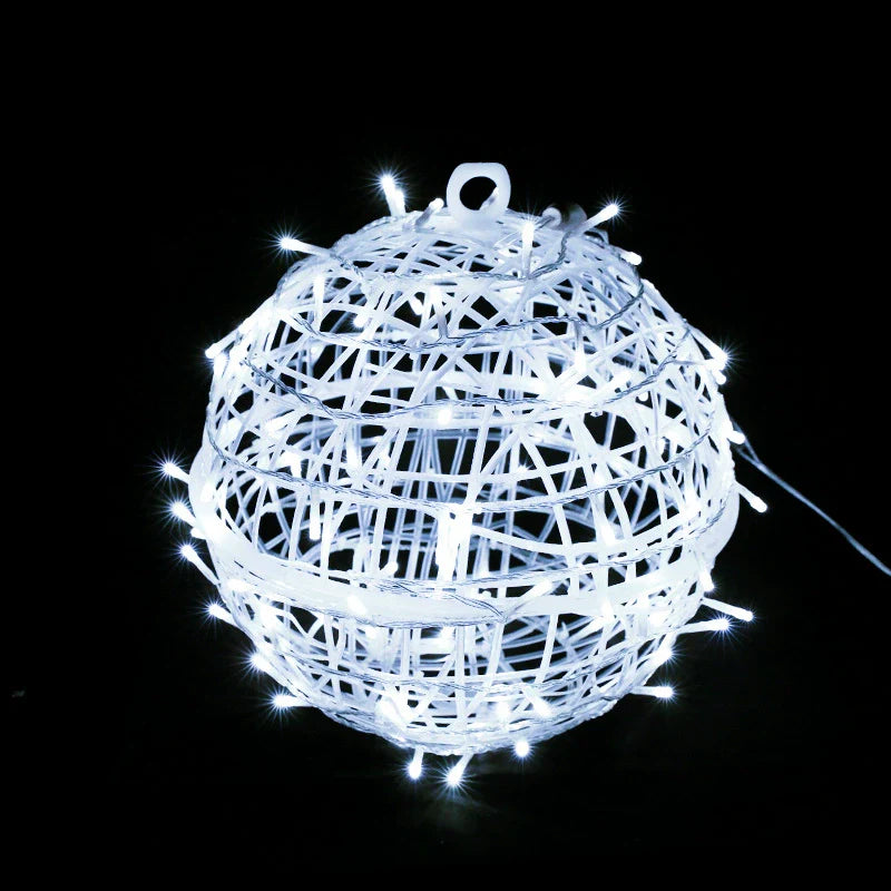 Modern Art Deco Waterproof PVC Hanging Ball Decoration LED Outdoor Pendant Light Outdoor Light For Garden
