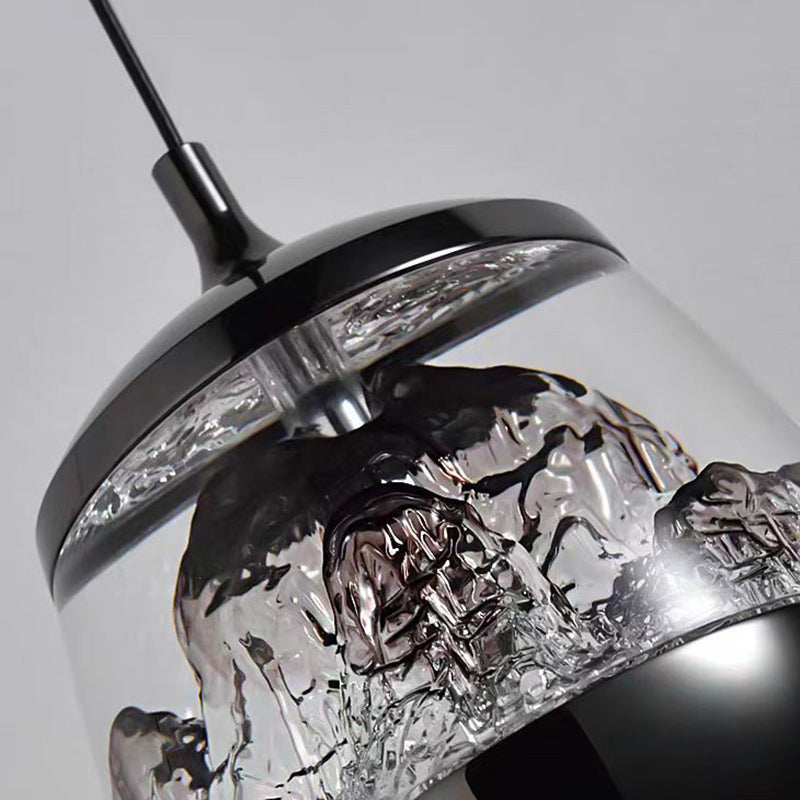مصباح LED بيضاوي الشكل من الألومنيوم الأكريليكي الإسكندنافي المعاصر، قابل للرفع على شكل جبل ثلجي، مناسب لجانب السرير