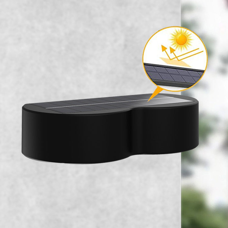 Modern Simplicity Solar Waterproof ABS PS Telescope Round LED Wall Sconce Lamp For Outdoor Patio