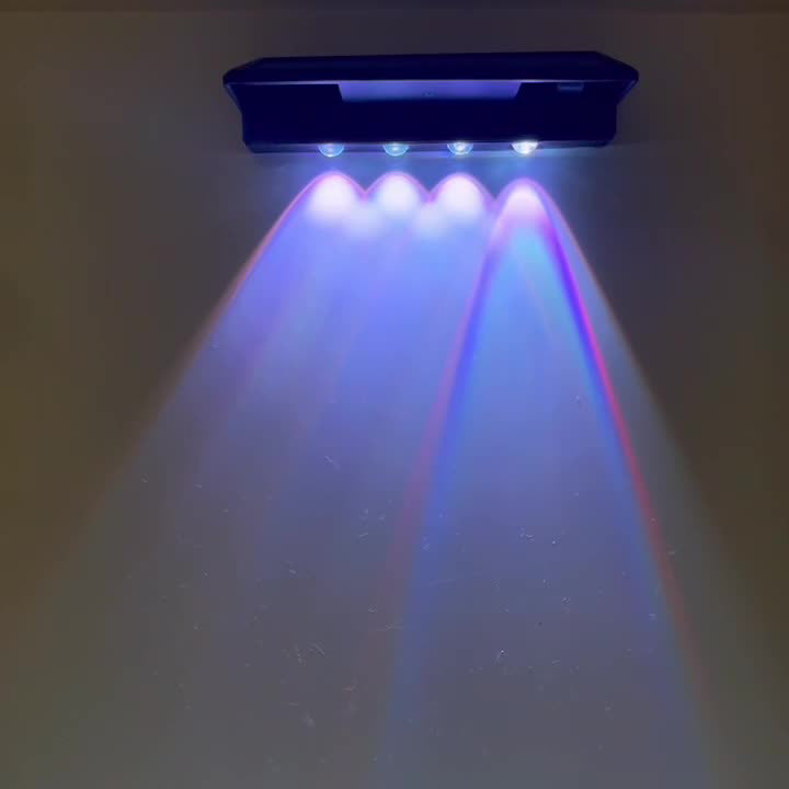 Modern Simplicity Solar Waterproof ABS PC Rectangular Focused Beam LED Wall Sconce Lamp For Outdoor Patio