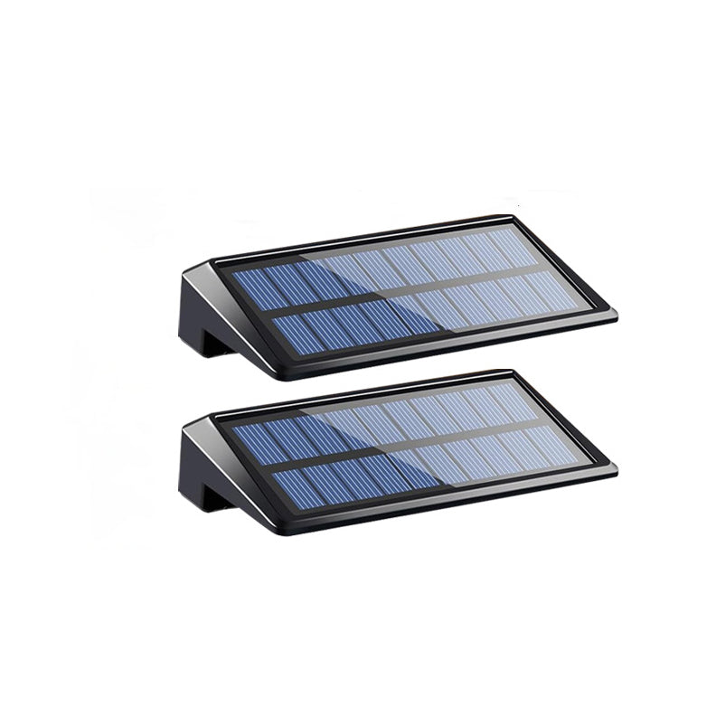 Modern Simplicity Solar Waterproof ABS PC Rectangular Focused Beam LED Wall Sconce Lamp For Outdoor Patio