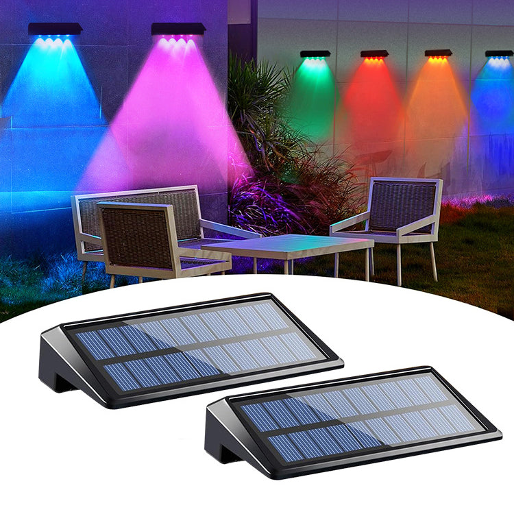 Modern Simplicity Solar Waterproof ABS PC Rectangular Focused Beam LED Wall Sconce Lamp For Outdoor Patio
