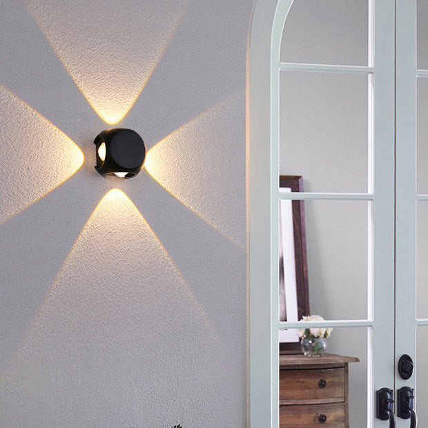 Modern Simplicity Waterproof Aluminum Dice Cube LED Wall Sconce Lamp For Outdoor Patio