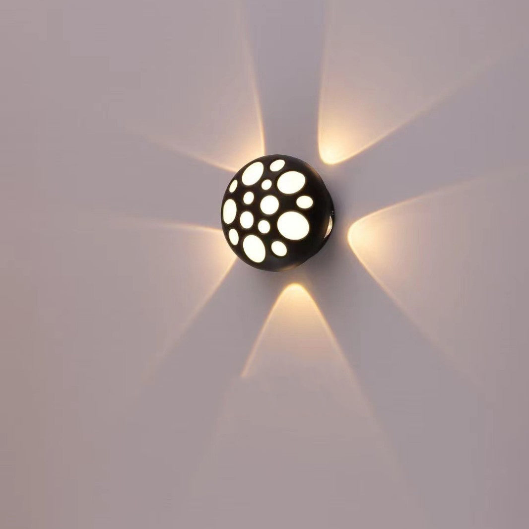 Contemporary Creative Waterproof Aluminum Round Bubble LED Wall Sconce Lamp For Outdoor Patio