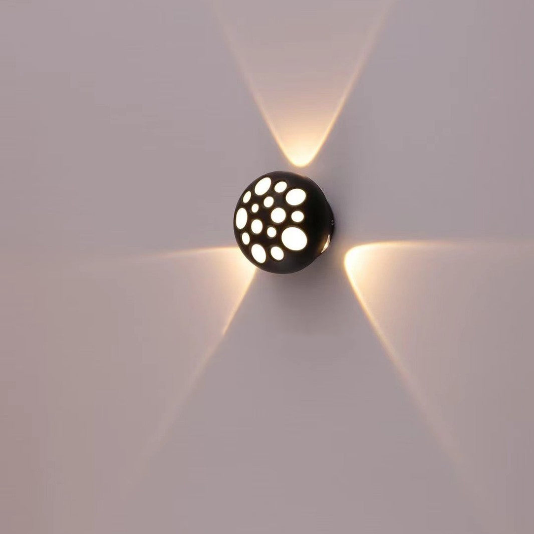 Contemporary Creative Waterproof Aluminum Round Bubble LED Wall Sconce Lamp For Outdoor Patio