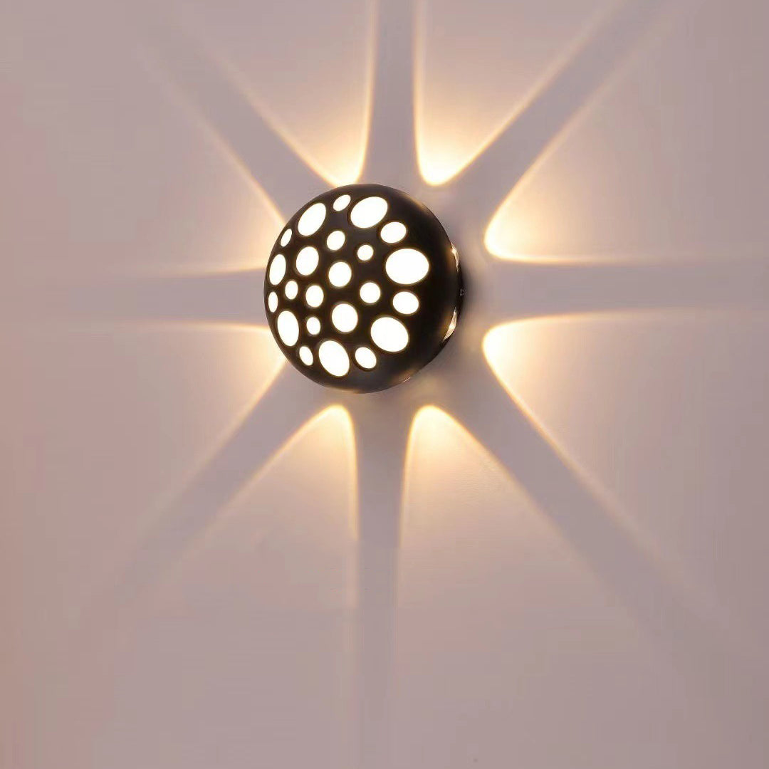 Contemporary Creative Waterproof Aluminum Round Bubble LED Wall Sconce Lamp For Outdoor Patio