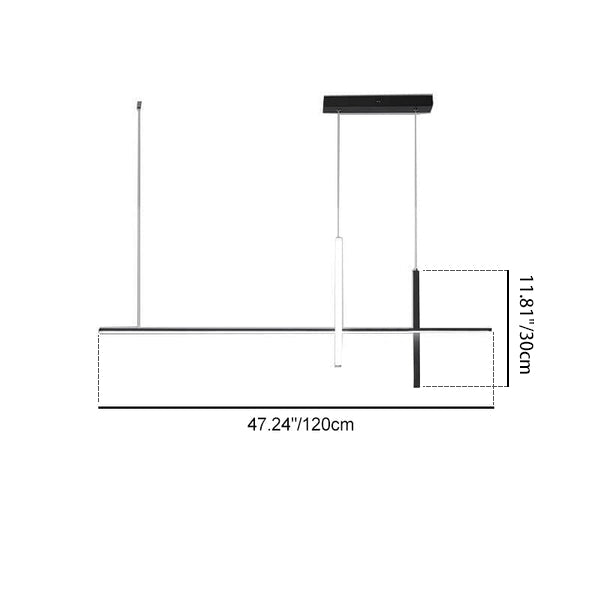 Modern Minimalist Long Line LED Chandelier
