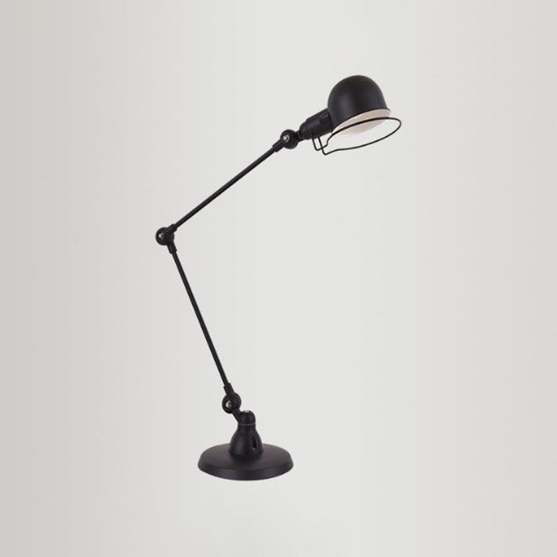 Vintage Industrial Iron Mechanical Long Arm 1-Light Table Lamp